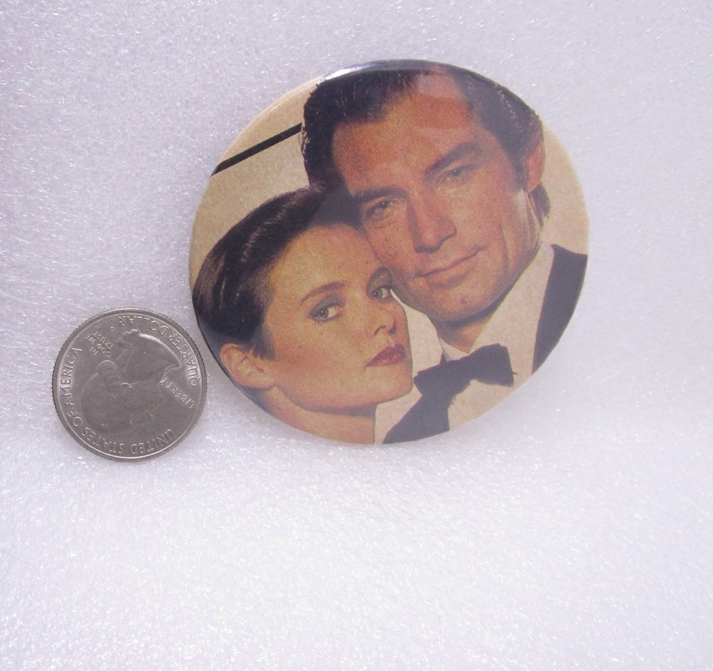 Timothy Dalton James Bond Movie Button Pin