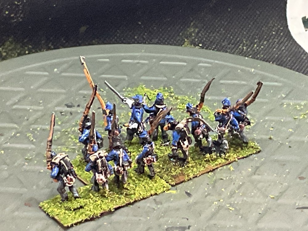 15mm Painted ACW Union Infantry Bn w/ Command (12 Figs)