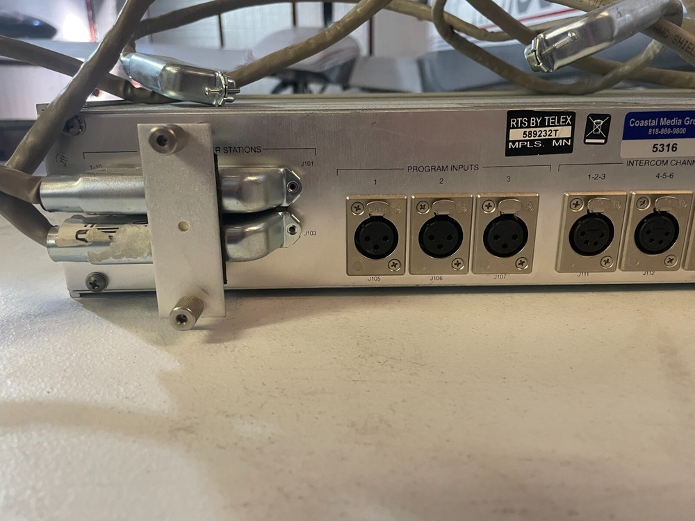 Telex RTS Systems SAP1626 TW Intercom System Source Assign Panel