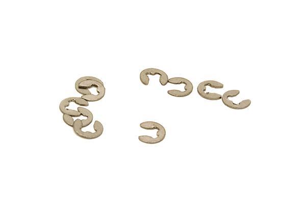 Precision-Crafted Steel 2mm E-Clip (10) RC Hardware