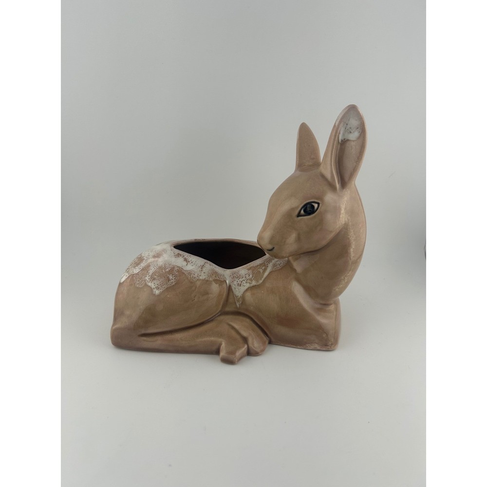 Vintage Ceramic Fawn/Deer Planter Pot