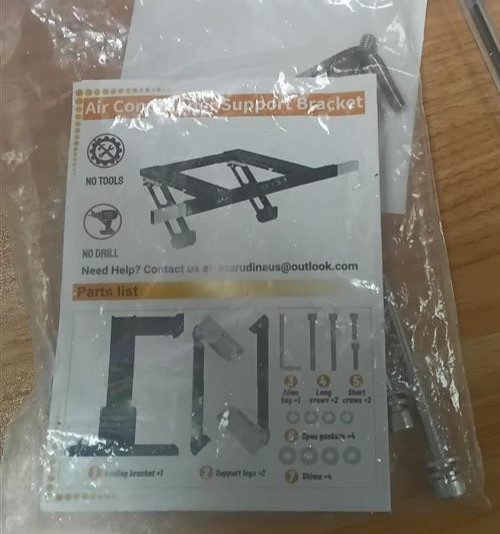 Adjustable Window Air Conditioner Support Bracket only