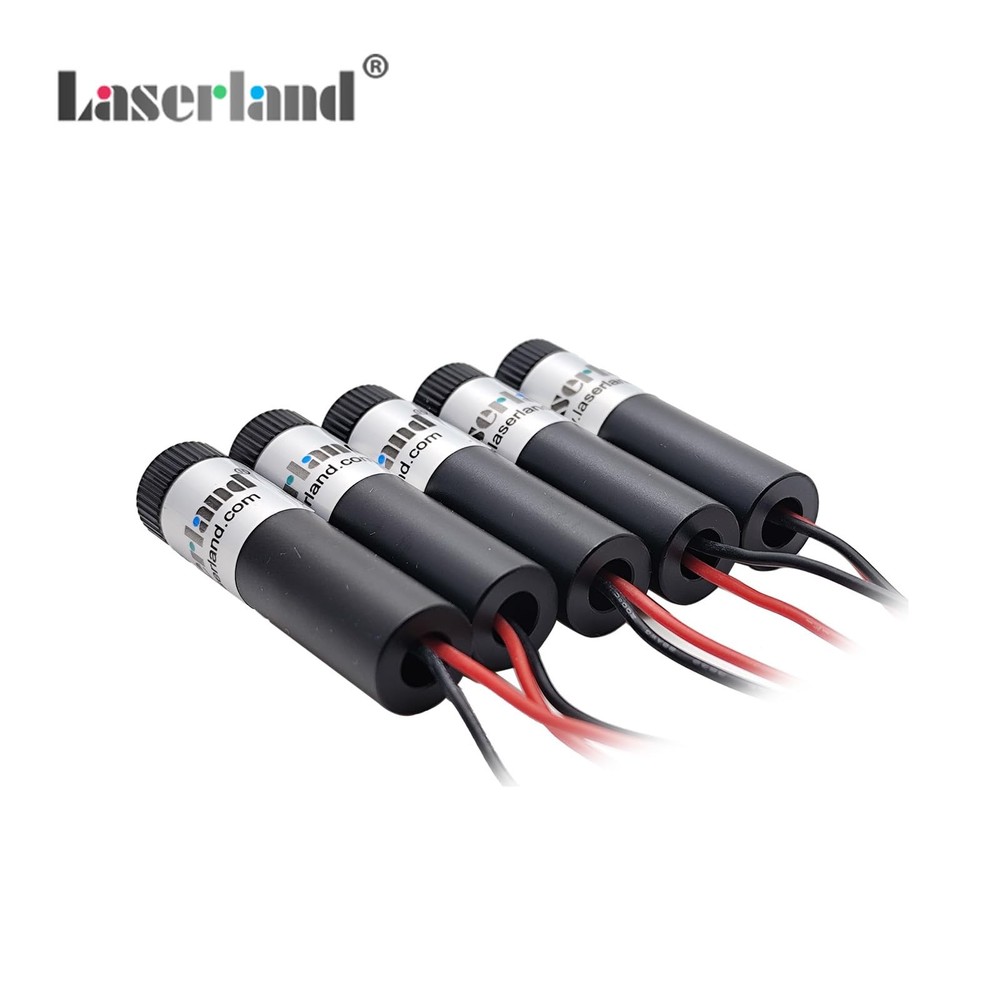 5 PCS Red Light Line Projector Diode Module, 12mm Diameter, 5VDC, 650nm, Laser