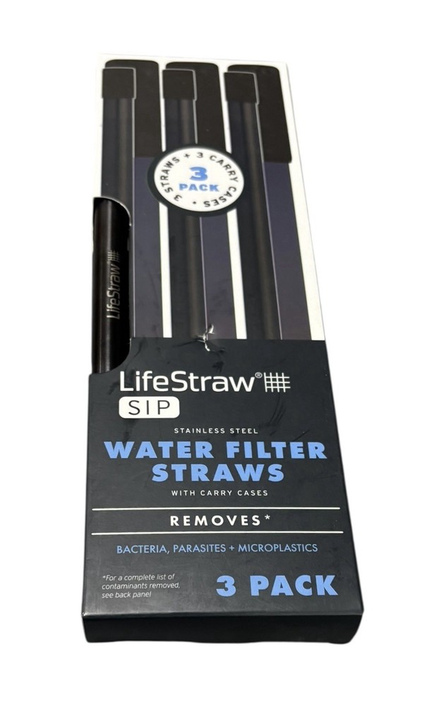 LIFESTRAW SIP 3 PACK Water Filter Straws