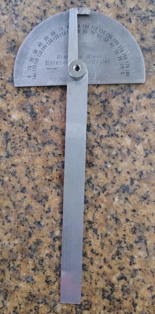 🗽STAINLESS STEEL EXCELLENT SEMICIRCULAR PROTRACTOR