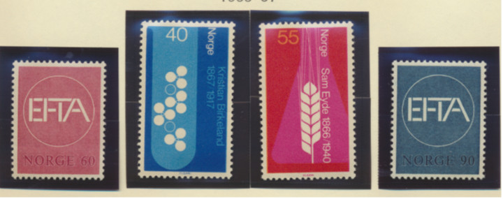 Norway Stamps Scott #498 To 501, Mint Never Hinged