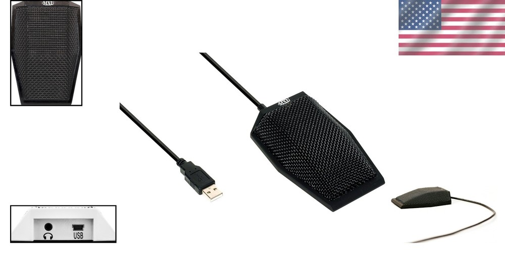 AC-404 USB Boundary Condenser Conferencing Microphone - Black