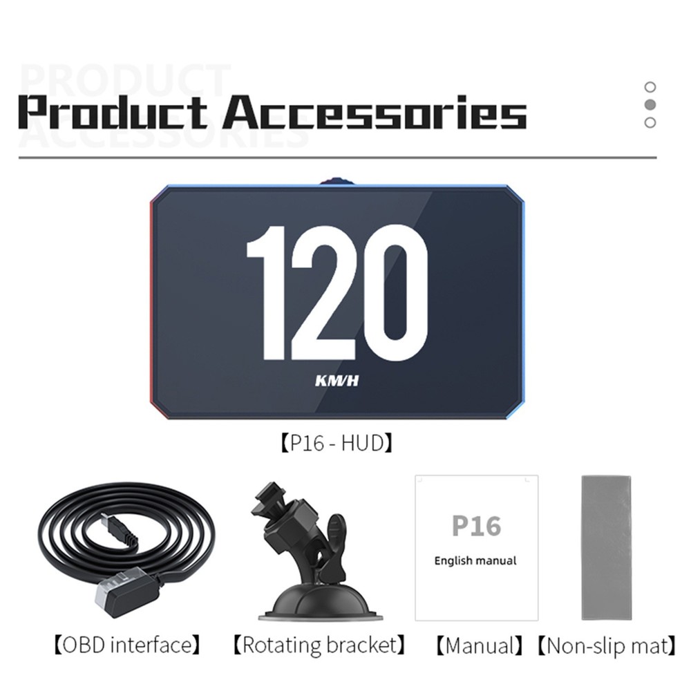 OBD2 Car HUD Head Up Display Speedometer Overspeed Fault Code Reader Scanner