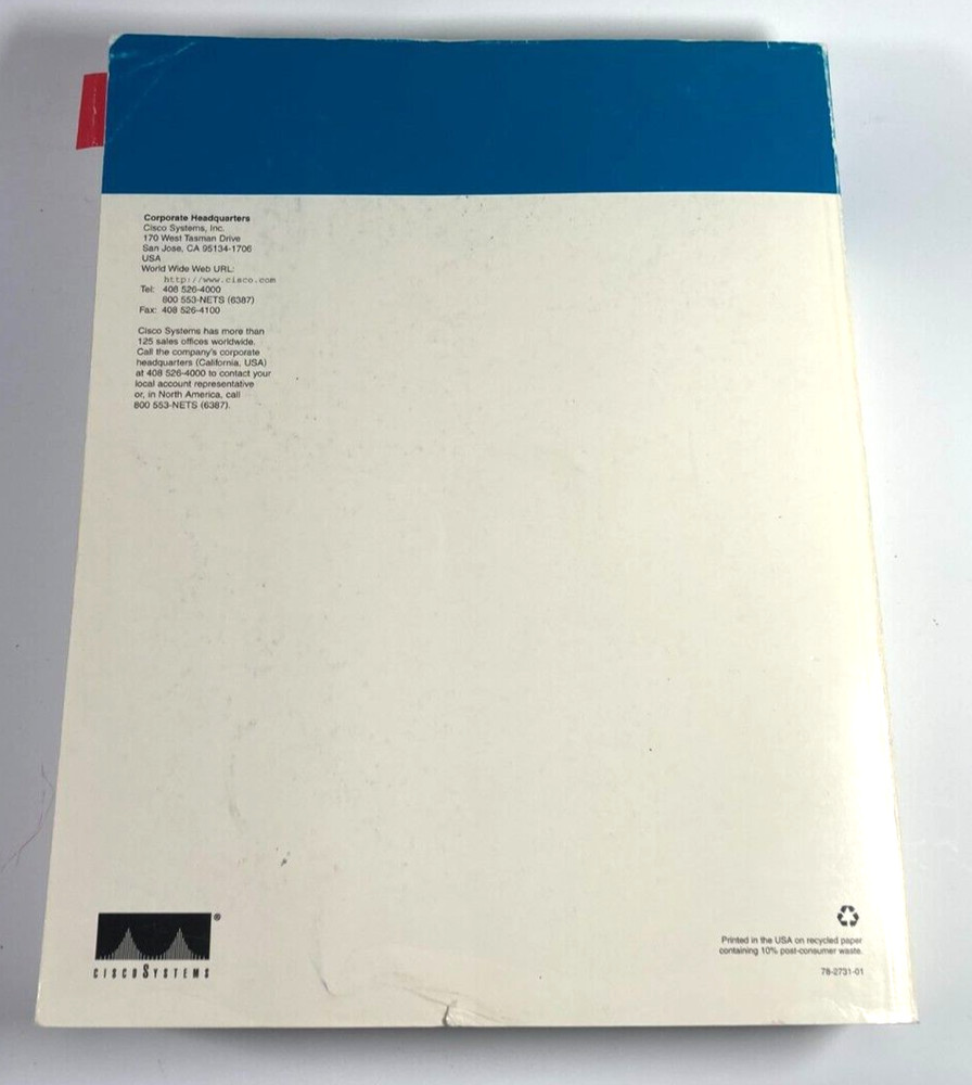 Vintage Cisco Systems Advanced Router Configuration - Student Guide - Rel 11.1