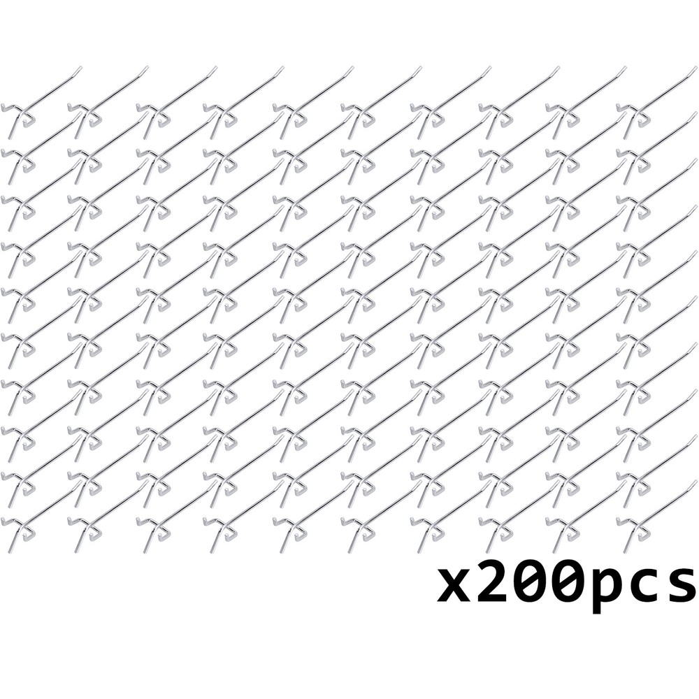 200 Pack Peg Board Shelving PEG HOOKS, 2" Length Wholesale