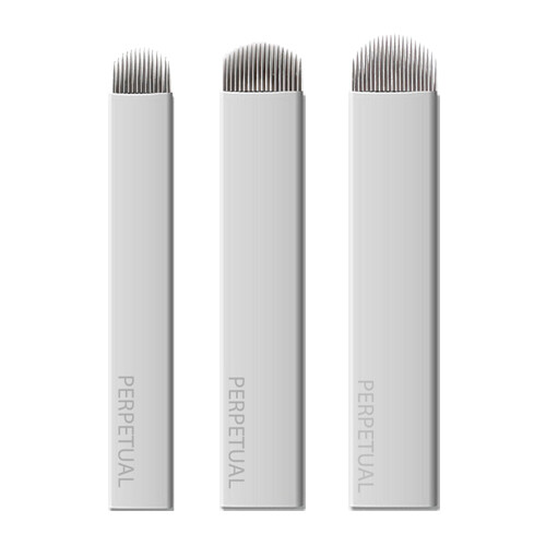 50 Microblading Microblade Needles Blade Permanent Makeup Eyebrow Tattoo Needle