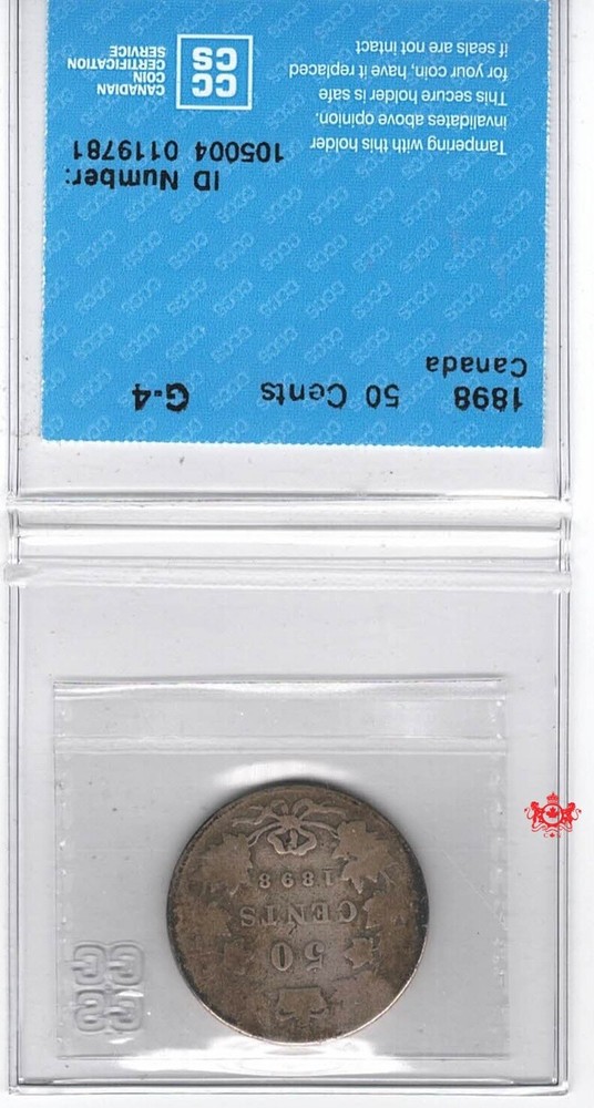 1898 Canada 50 Cents - CCCS G4 - 0119781