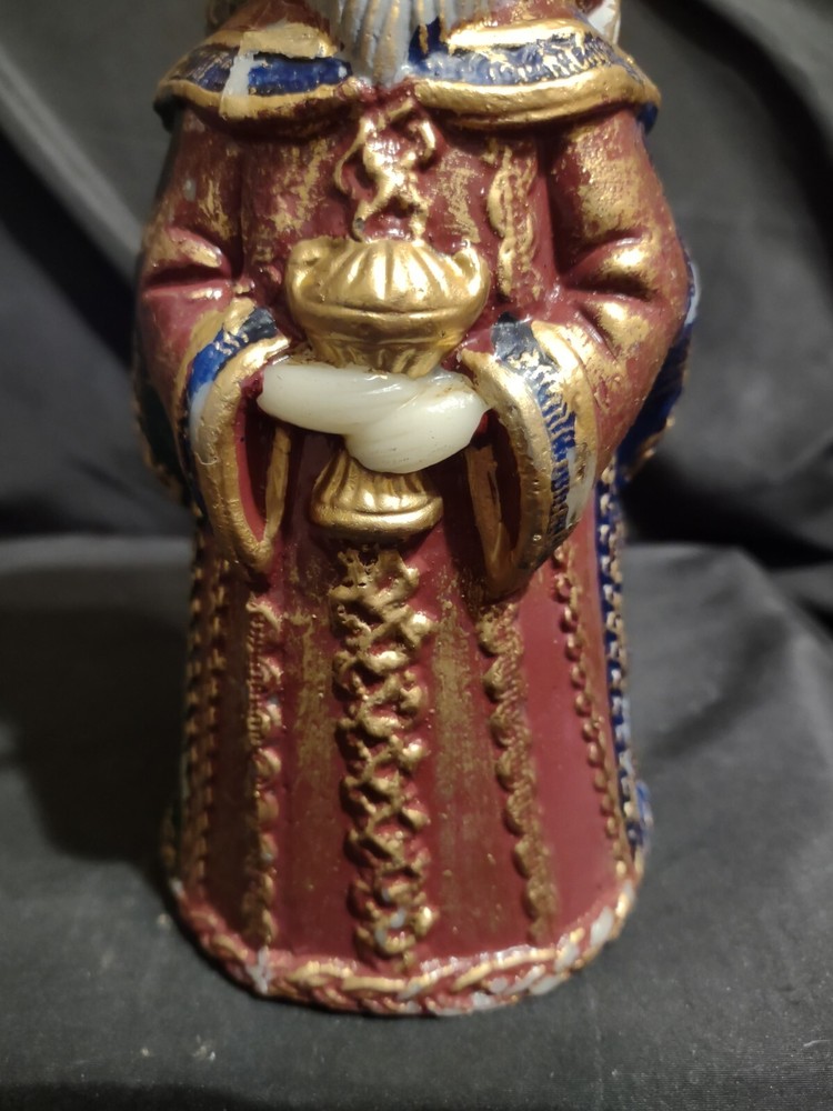 UNIQUE VINTAGE Three Kings Three Wise Men Decorative Candle 8 ¼”