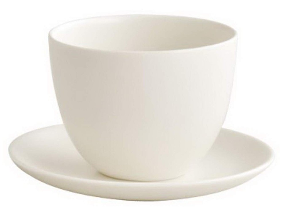 PEBBLE cup & saucer 180ml white 17144