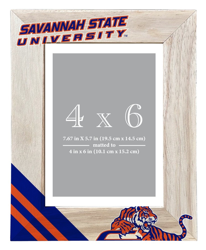 Savannah State University Printed Wooden Photo Frame 4x6 – Design Layout
