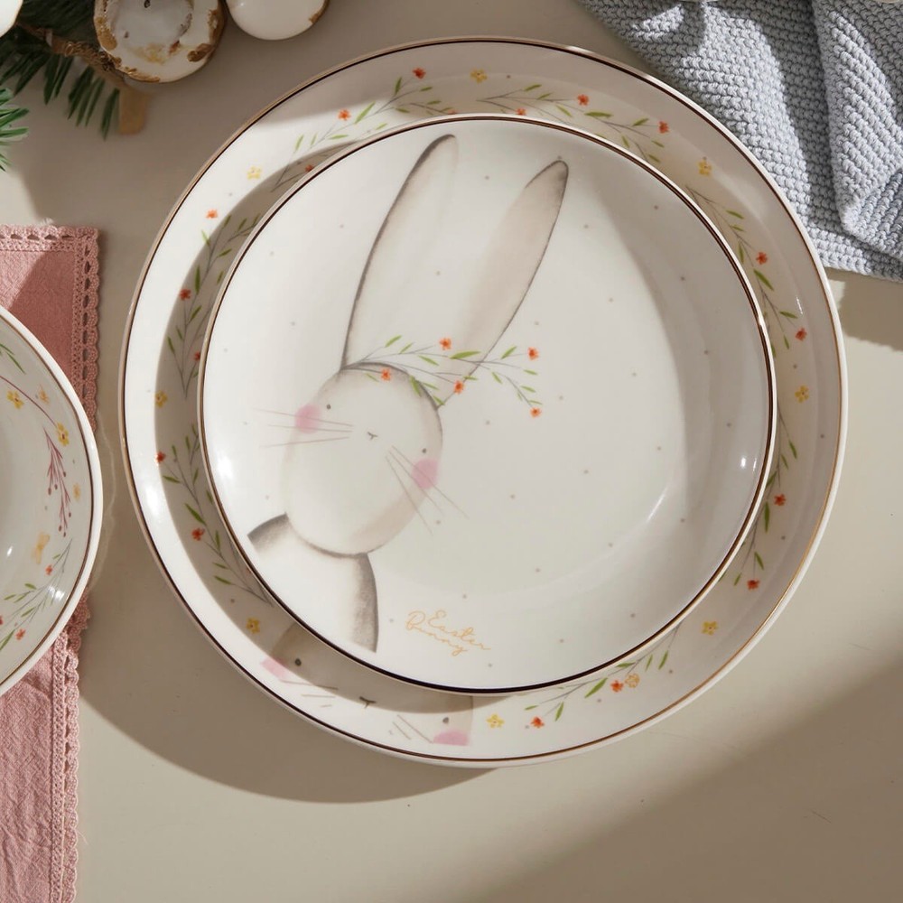 Corona Blossom Bunny 12 Pc Dinnerware Set