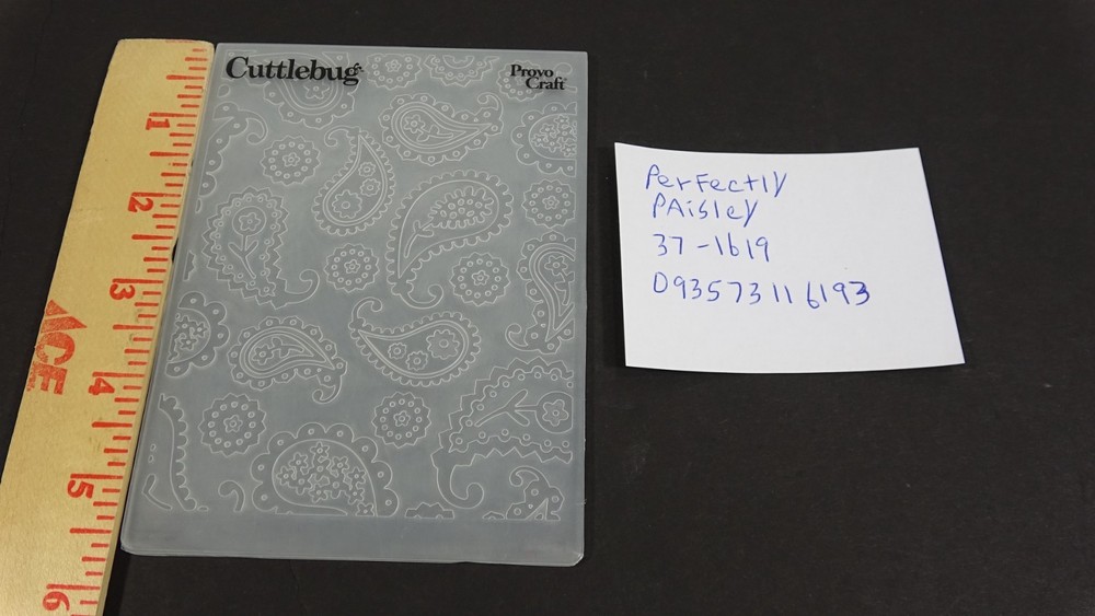 Cuttlebug Provo Craft Embossing Folder Perfectly Paisley 37-1619