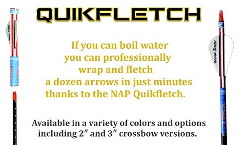 Quikfletch NAP 3" Hellfire Crossbow Fletching (6 Pack), Green