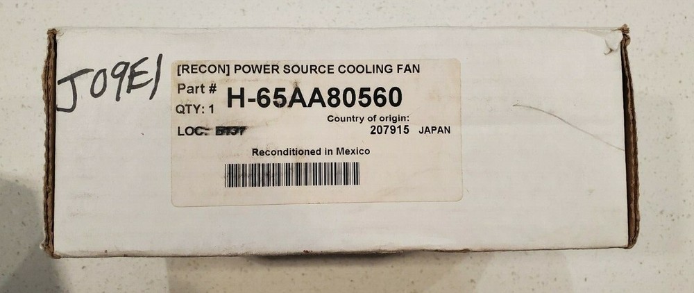 Konica Minolta 65aa80560 power source cooling fan for C500 CPP500 Ikon repaired