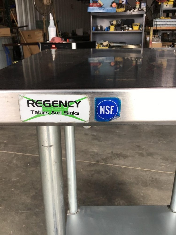 Regency 24" Square Stainless Commercial Kitchen Table/Cart