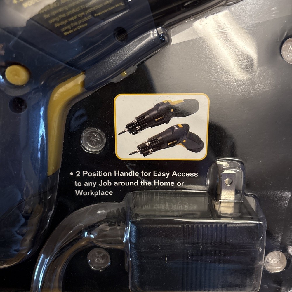 Cordless Rechargeable Power Tool Screwdriver w/6pc Bit Set Driver LED Light