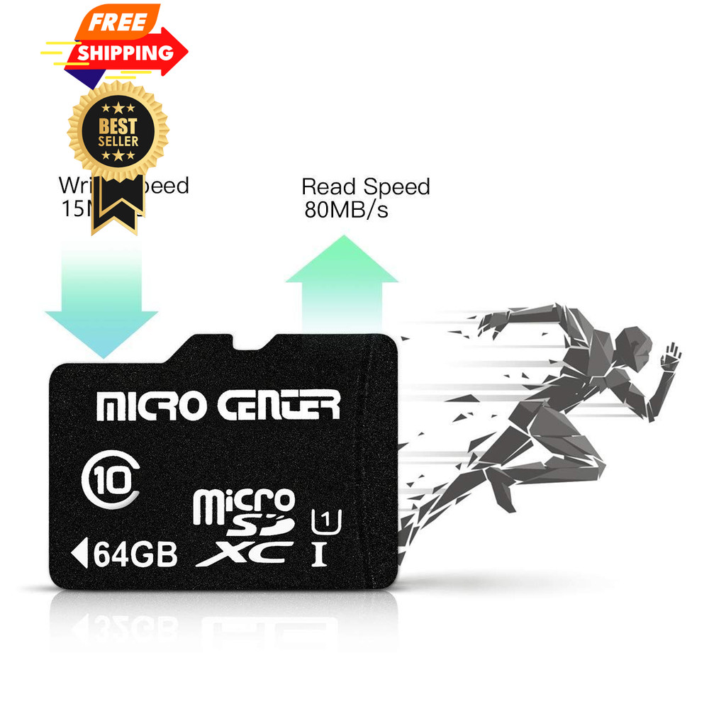 INLAND Micro Center 64GB Class 10 MicroSDXC - 2 pack, - 2 pack