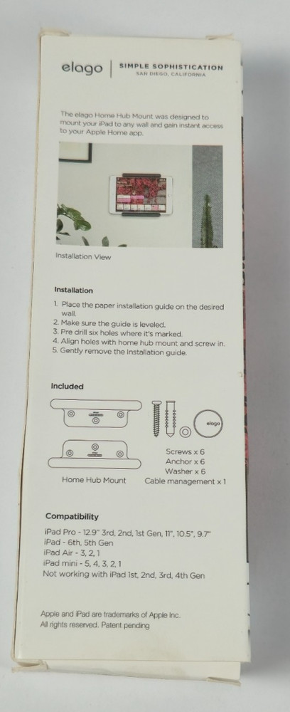 iPad Wall Mount elago® Home Hub Wall Mount white