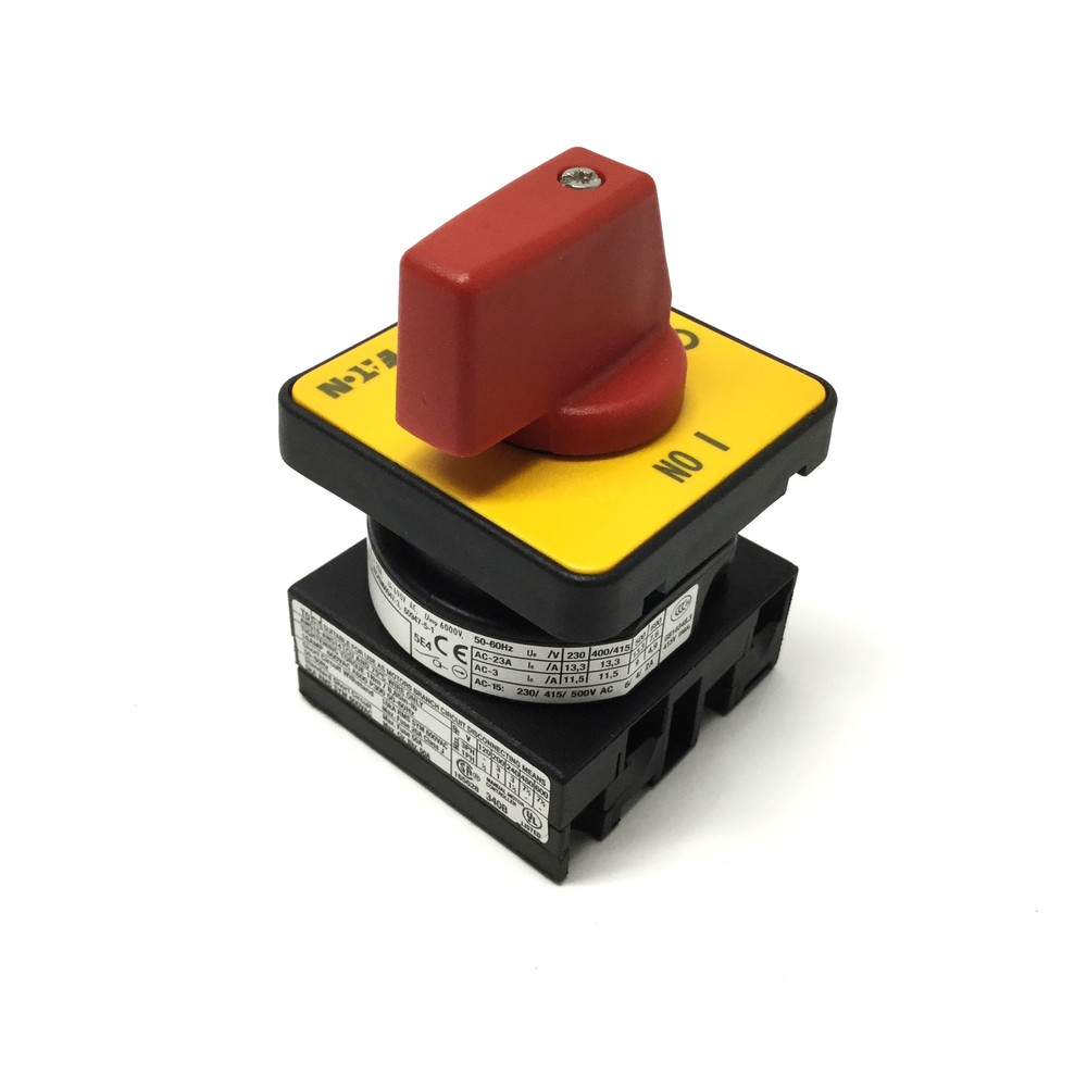 Eaton T0-1-102/E-RT Main Power ON-OFF Disconnect Switch 2-Pole, 600VAC 20A
