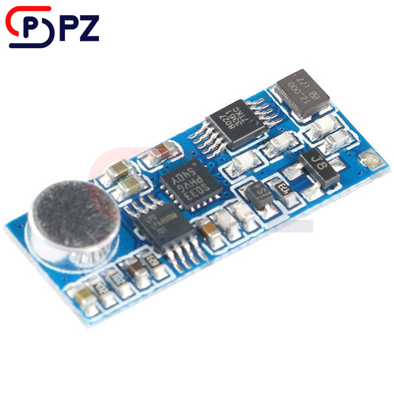 FM Wireless Microphone Transmitter Module 76-108MHz 100mW Adjustable Sensitivity