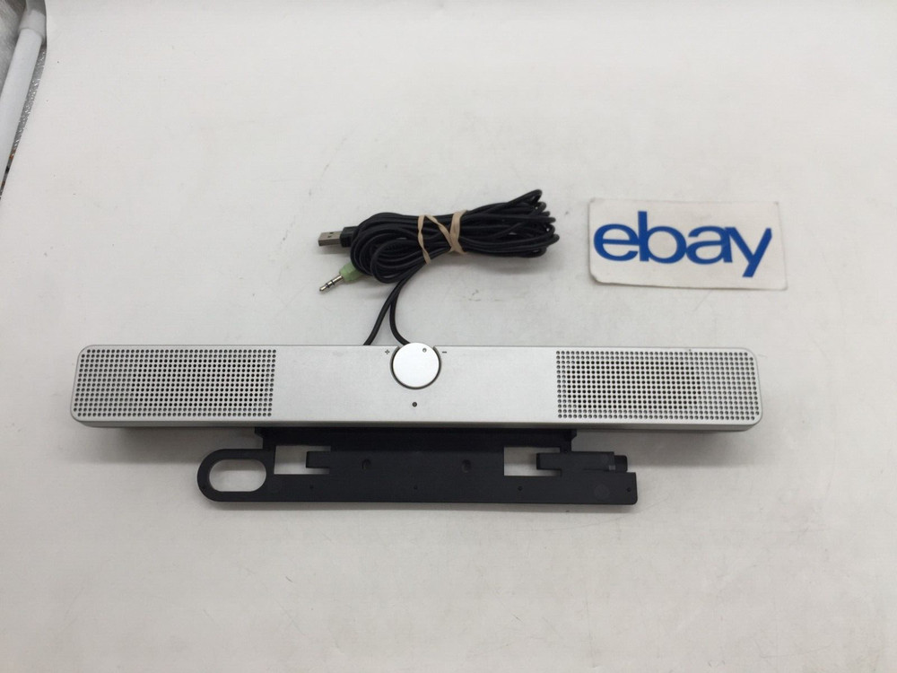 HP Silver Flat Panel Computer Speaker Bar SP03A01 USB Power FREE S/H