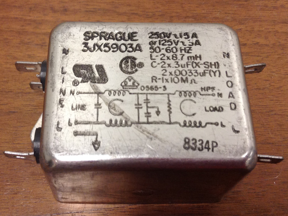 Sprague Filter - Part #3JX5903A - USED