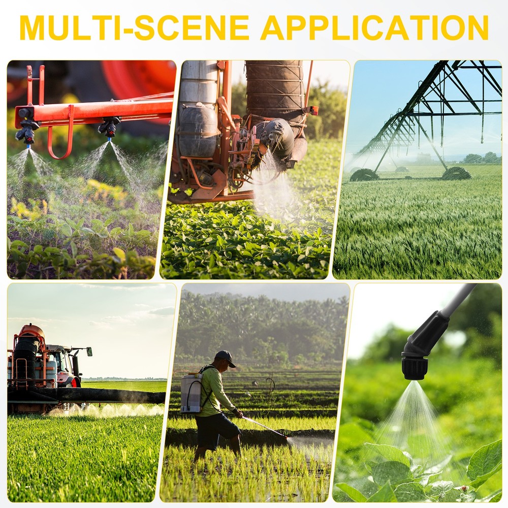 20-Pack Plastic Hollow Cone Sprayer Nozzle Tips [Green, 1.5mm Pore]