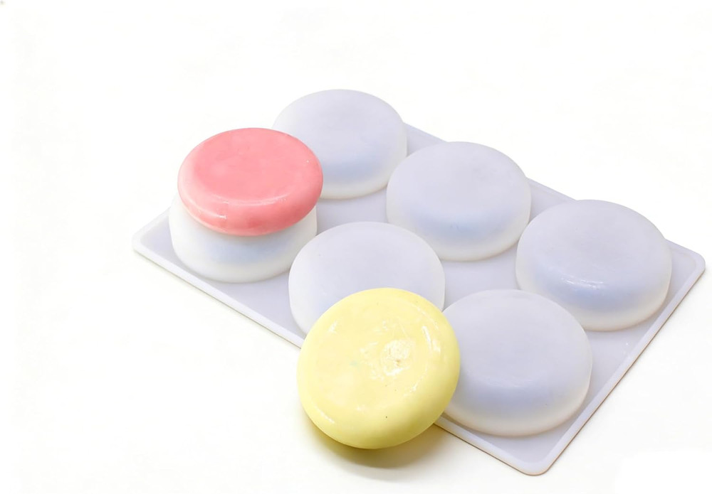X-Haibei Basic Plain Circle round Corner Soap Lotion Bar Mold Making Silicone Su