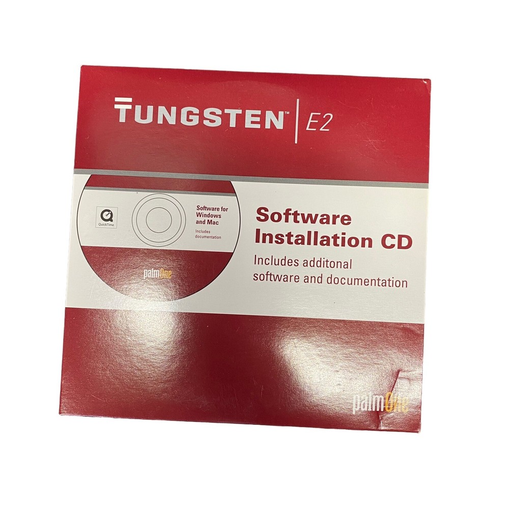 Tungsten E2 Software Installation Software