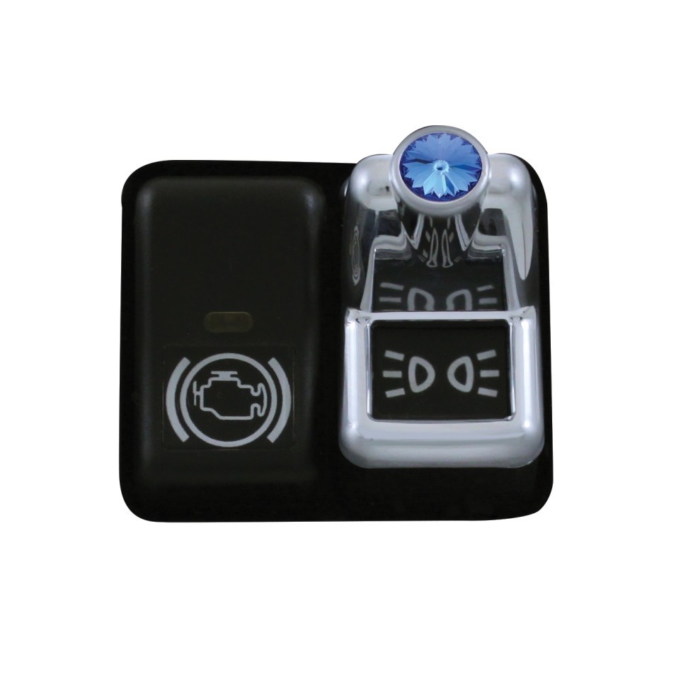 Volvo Toggle Switch Cover - Blue Diamond