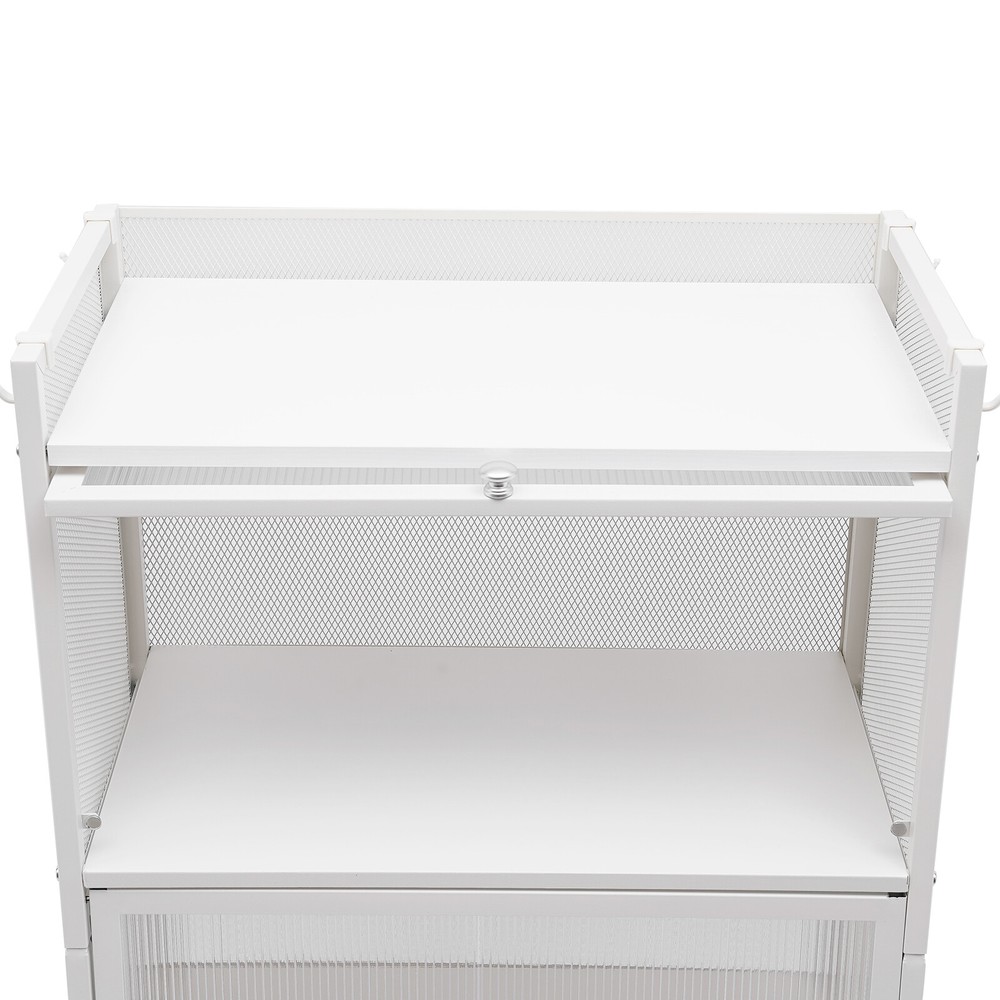 Storage Cabinet Kitchen Pantry Storage Cupboard Freestanding Microwave Rack NEW