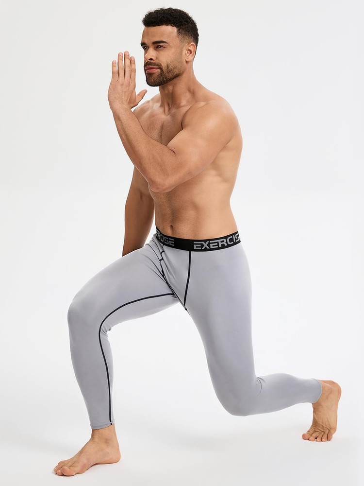 5/6 Pack Men’s Compression Pants Performance Athletic Baselayer Leggings R