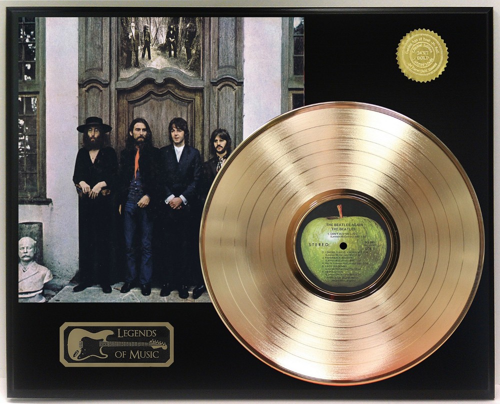 Beatles - Again Gold LP Record Plaque Display