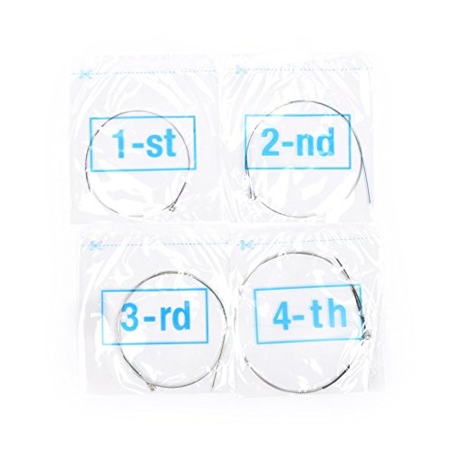 Violin Strings Set 4/4 Full Size Replacement E A D G Steel Core Durable Tone