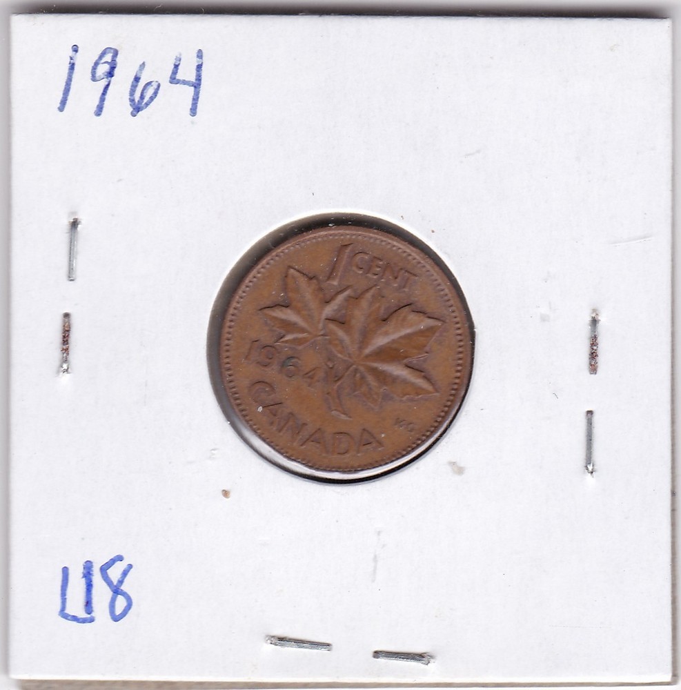 1964 Canadian Cent L18