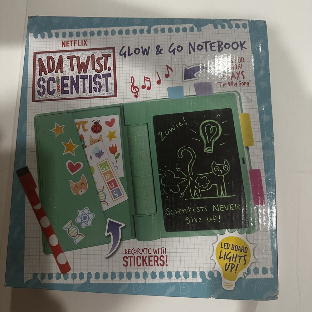 Just Play Ada Twist Scientist Glow and Go Notebook