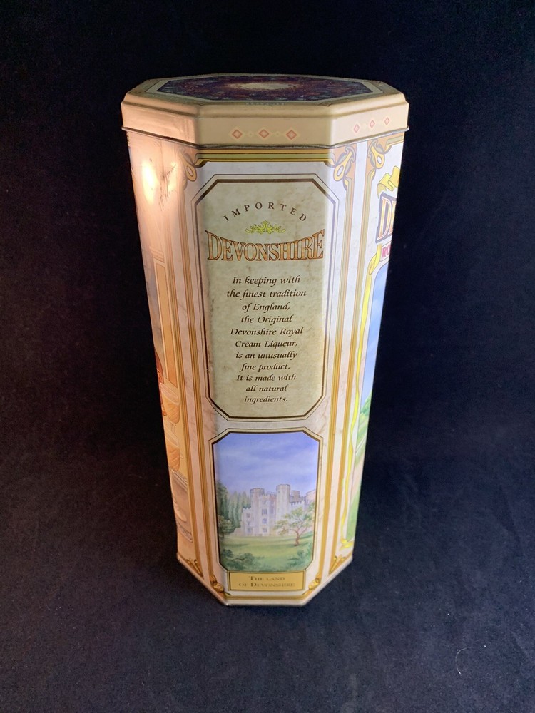 Vintage Imported Devonshire Royal Cream Liqueur Empty Tin