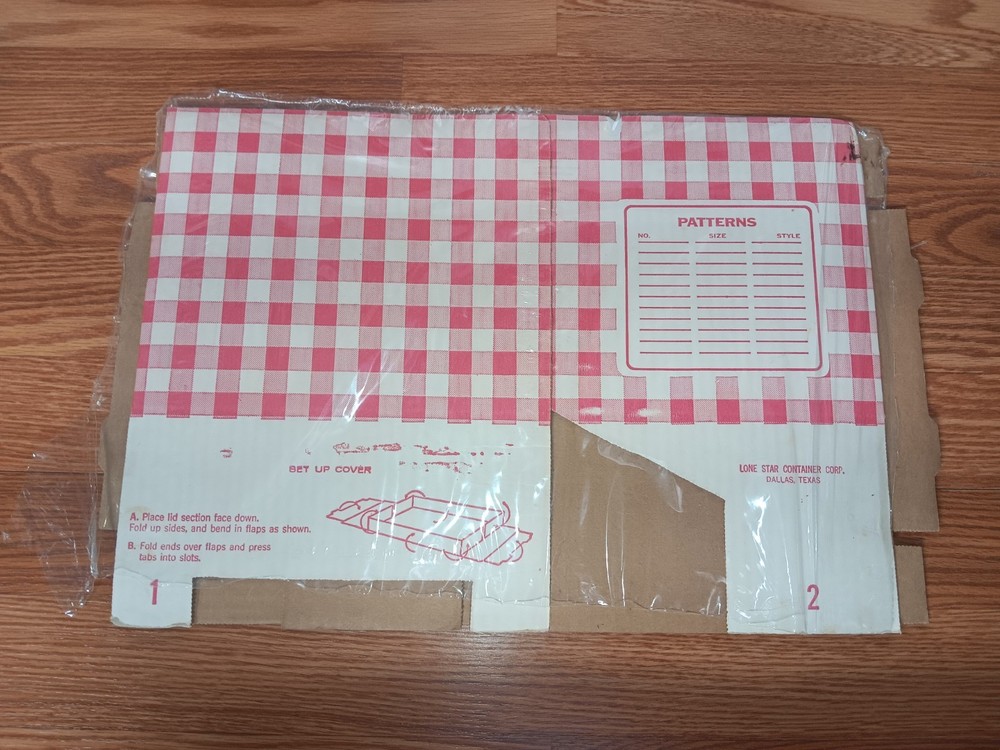 New Vintage Lone Star Pattern Storage Box