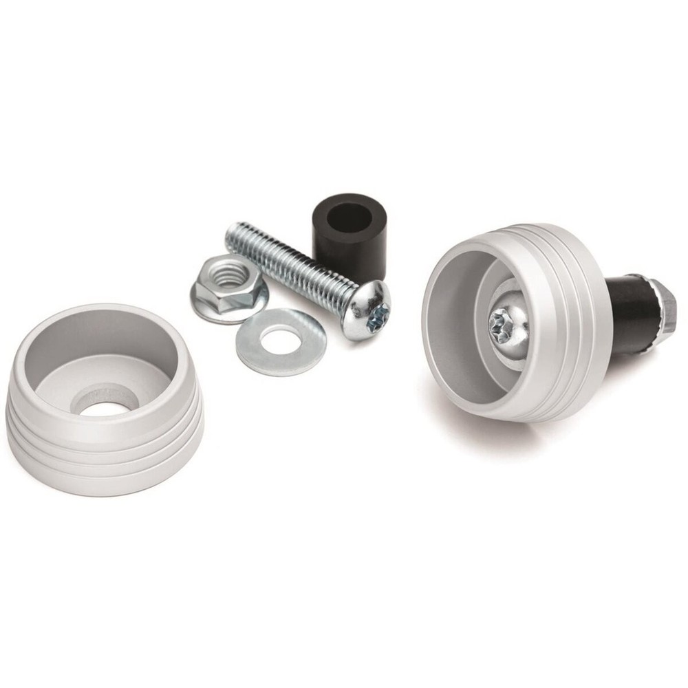Kuryakyn Silver Lodestar Front Axle Sliders - 3807