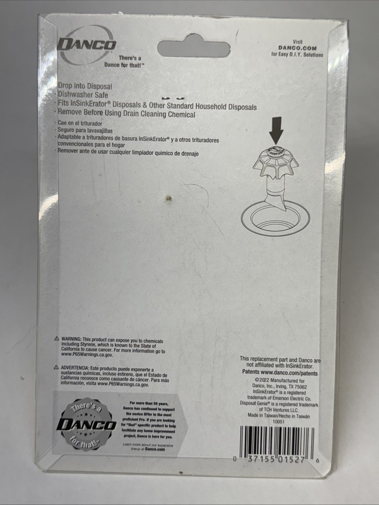 Danco Disposal Genie Black Plastic Garbage Disposal Strainer 10051 Universal