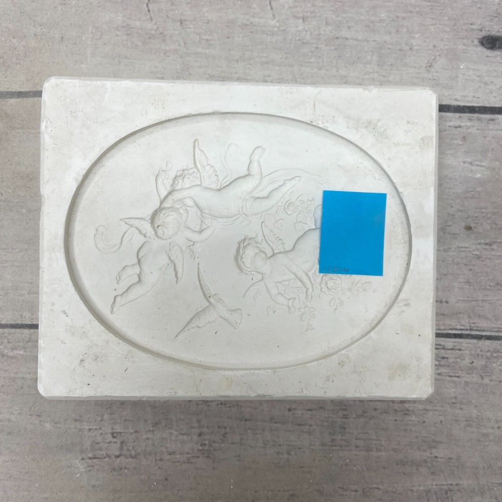 Unbranded Ceramic Casting Mold Winged Cherubs Open Pour #329