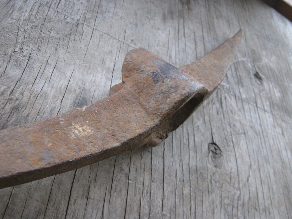 Rusty Rustic Original Vintage Primitive Metal Long Pick no handle
