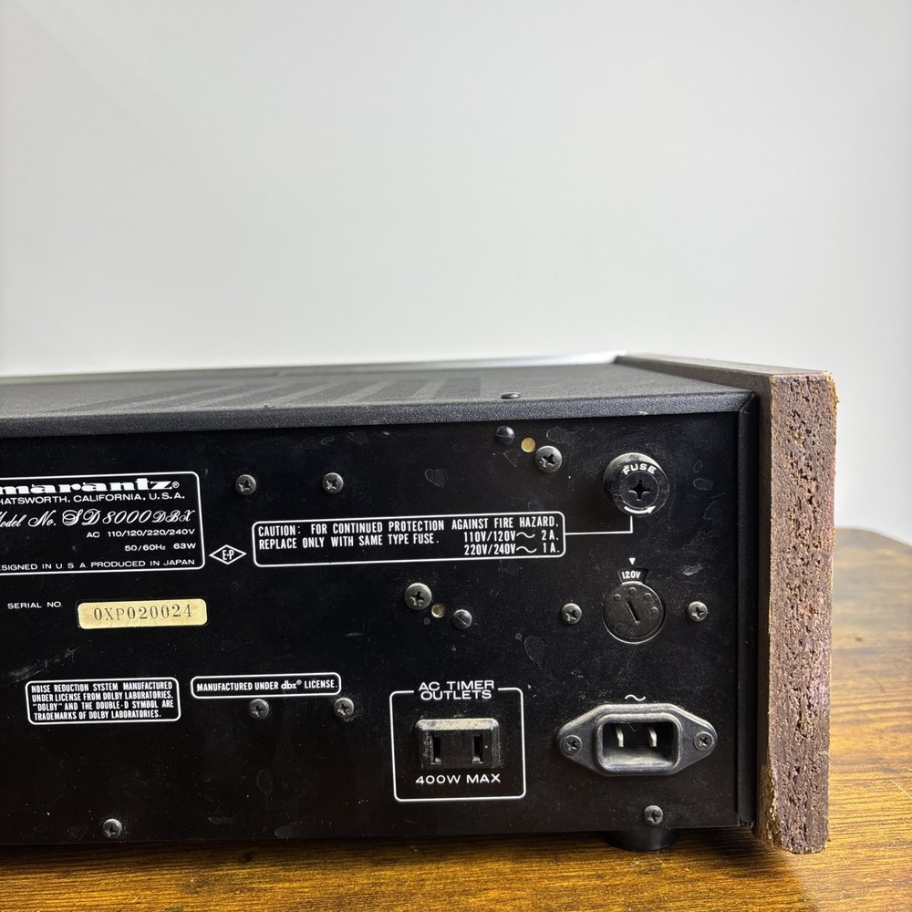 Marantz SD8000 Vintage DBX DBOX Compudeck UNTESTED Read Description