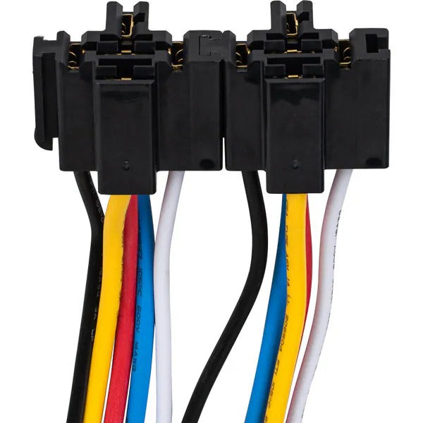 2 Pack Absolute SRS105 5-Pin 12 VDC Bosch Relay Socket Interlocking Style
