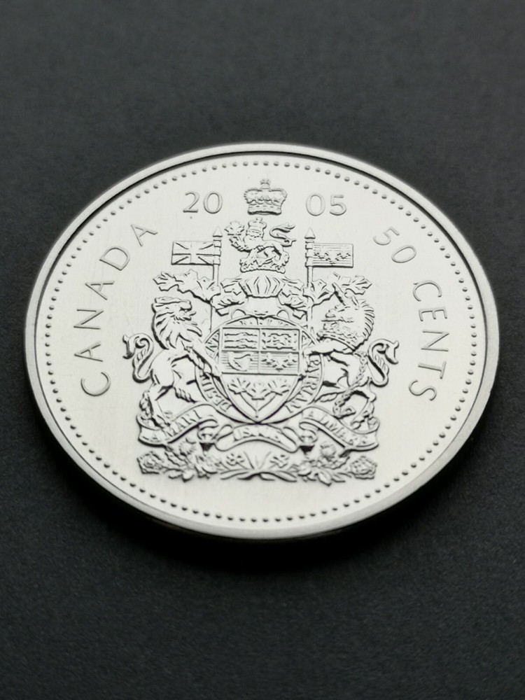 *** CANADA 50 CENTS 2005P *** FROM SPECIMEN SET ***